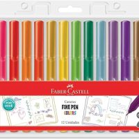 Caneta Ponta Fina, Faber-Castell, Fine Pen Colors,