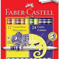 Canetinha Hidrográfica Bicolor, Faber-Castell, 15.0612N, 12 Canetas/24