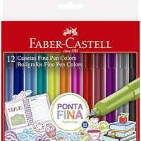 Caneta Ponta Fina, Faber-Castell, Fine Pen Colors,