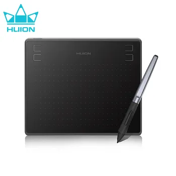 Huion hs64 4x6 polegadas mesa digitalizadora gráficos desenho tablet ultrafino digital tablet profissional com caneta stylus livre de bateria para pc android windows macos tablets baratos frete grátis