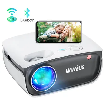 WiMiUS S25 HD Mini Projector Portable Phone Projector Wireless Mirroring Zoom  720P 1080P  300