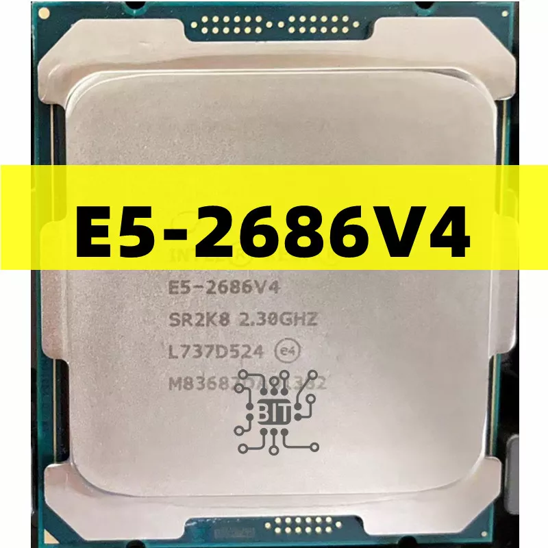 Processador Xeon E5-2686V4, 2,30 GHz, 18 Core, 36 Threads, 145W, E5 2686 V4, FCLGA2011-3, 145W, E5-2686 V4