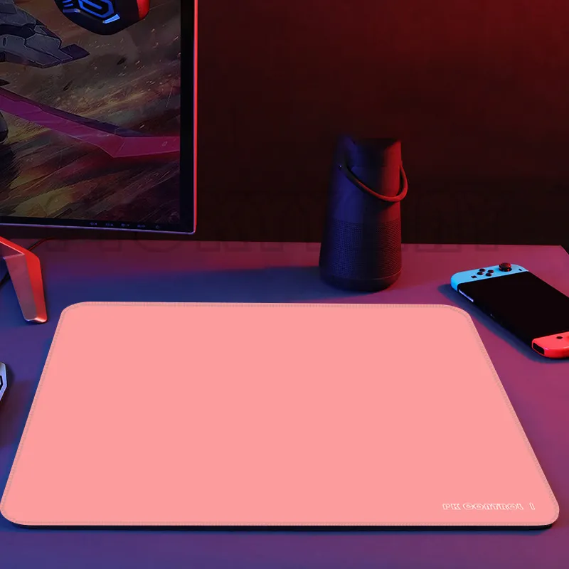 Mouse Pad de velocidade e controle rosa, Tapete de mouse profissional para jogos, FPS Desk Pad, Mousepad avançado, Presente