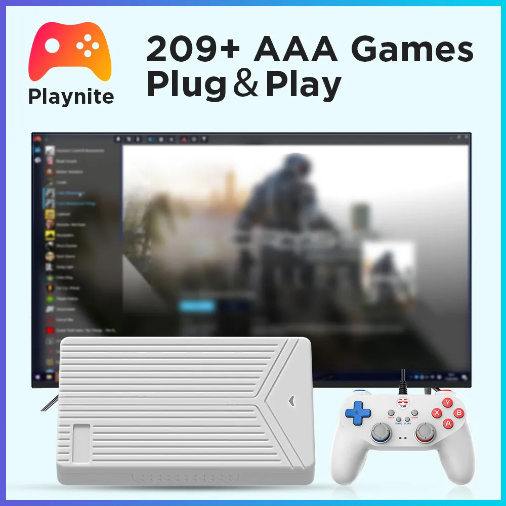 Playnite System 5T Gaming HDD Game Console para PC/Laptop com 209 + AAA Jogos para PS2/PS3/PS4/WiiU/MAME/PS1/PSP/SS/N64 Windows 10