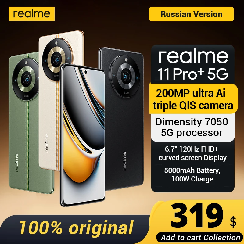 Realme-11 Câmera Pro Plus SuperZoom, 200MP OIS, 6.7 