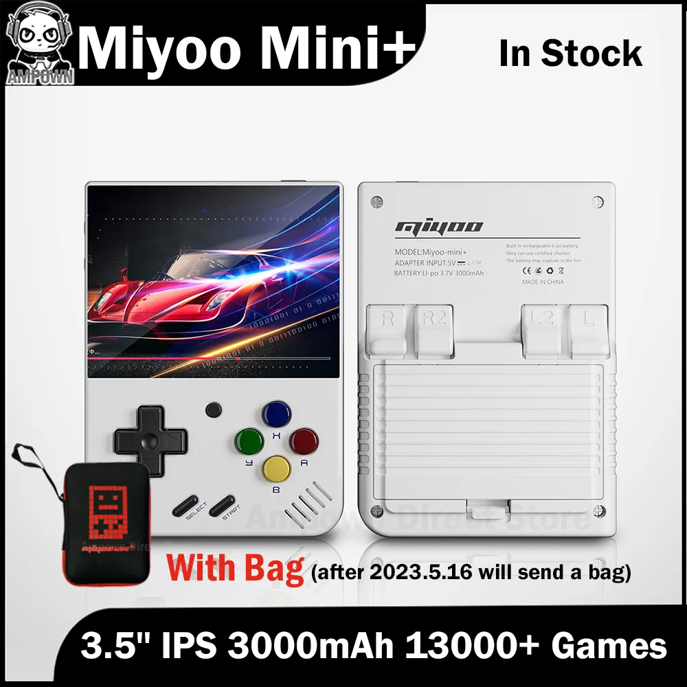 Miyoo-Consolas de videogame retro portátil Mini Plus, Miyoomini Plus, 3,5 