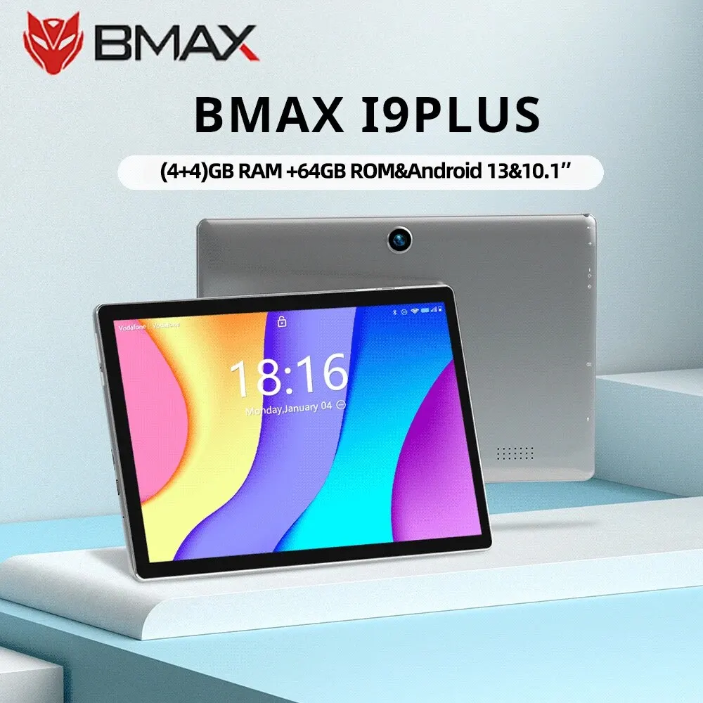 BMAX Kids Tablet I9 Plus Android 13 GPU G522EE 4GB RAM 64GB ROM 10,1 polegadas Allwinner RK3562 Quad Core Port Tablets PC WIFI 6
