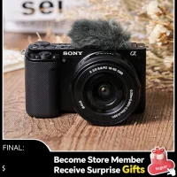 Sony alpha ZV-E10 zve10 APS-C e-mount vlog câmera sem espelho digital com lente 16-50mm câmera compacta 4k fotografia profissional