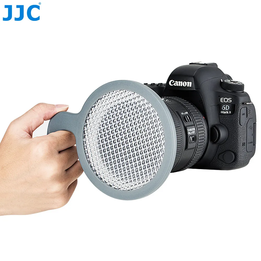 JJC 95mm Hand-held Filtro de Balanço de Branco Balanço de Branco Personalizado DSLR SLR Camera Lens Mirrorless Cinza Cartão para Canon Nikon Sony