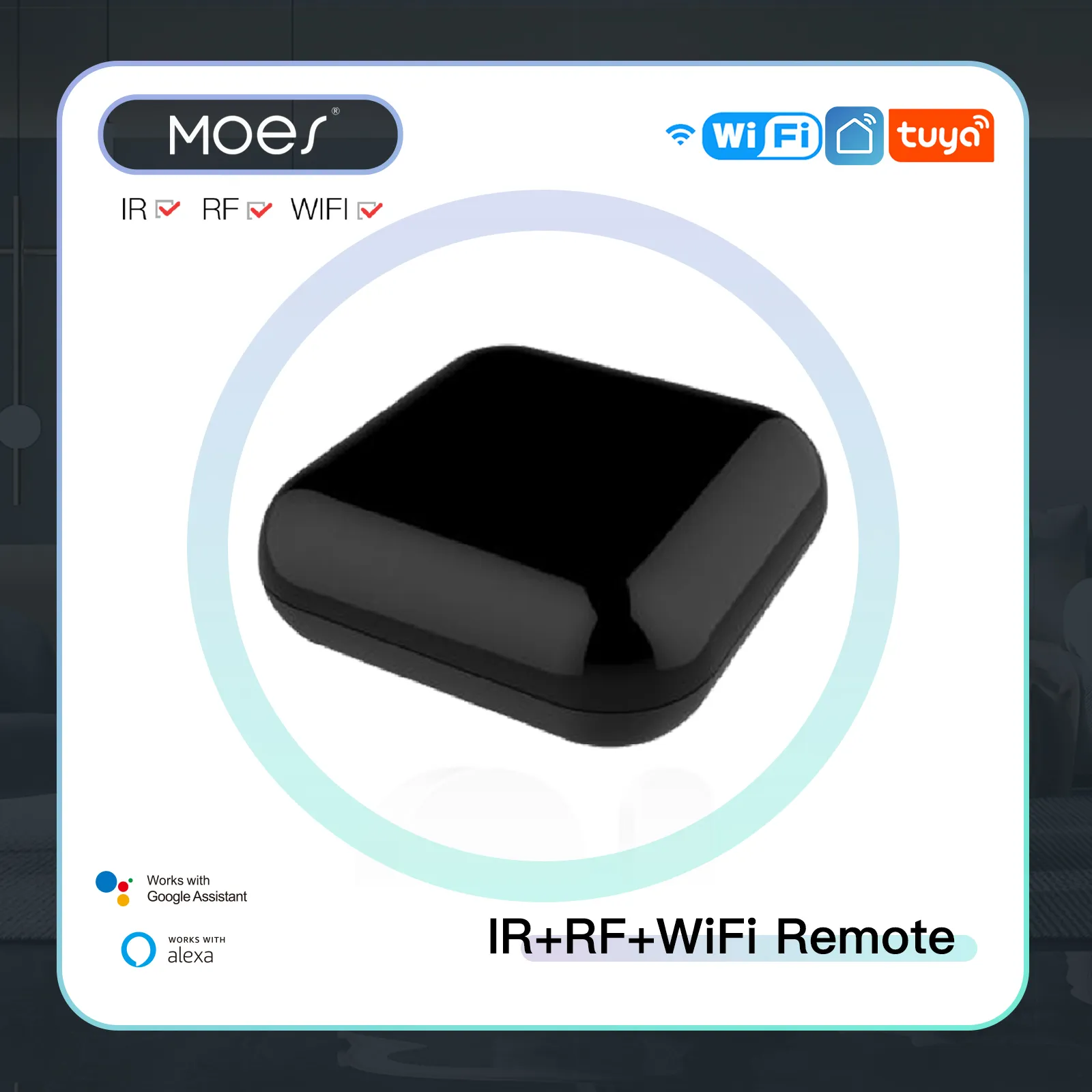 WiFi RF IR Controle Remoto Universal, Eletrodomésticos RF, Aplicativo Tuya Smart Life, Controle de Voz via Alexa Google Home, Novo, 2023