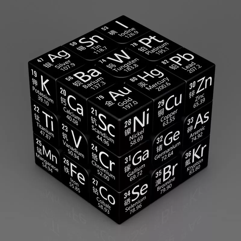3x3x3 cubo mágico química tabela periódica física 3x3 enigma cubo mágico estudantes fórmula matemática crianças educação aprendizagem brinquedo