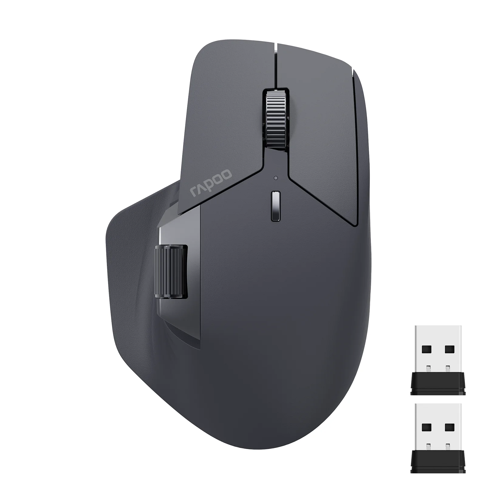 Rapoo-MT760 Mouse sem fio multimodo recarregável, ergonômico, 4000 DPI, interruptor fácil, até 4 dispositivos, bluetooth, mouse de escritório