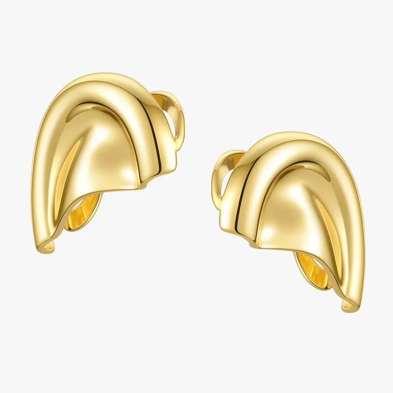 Enfashion clipe de orelha do manguito de orelha em brincos para mulheres brincos de capa de cor de ouro sem piercing jóias de moda brincos e201200