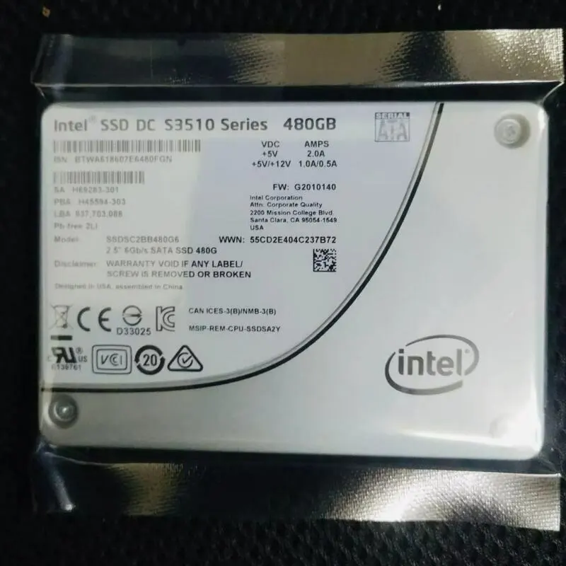 Intel 120gb 240gb 480gb 1.6tb s3510 ssd 2.5 